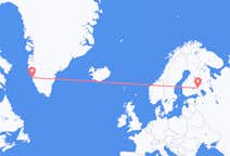 Voos de Savonlinna, Finlândia para Nuuk, Groenlândia
