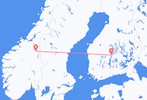 Fly fra Jyväskylä til Bergstaden Røros
