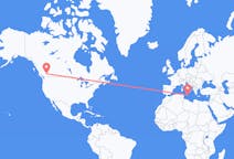 Flyreiser fra Kamloops, Canada til Malta, Malta