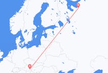 ตั๋วเครื่องบินจากเมืองArkhangelskไปยังเมืองกราซ