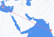 Flights from Mangalore, India to Heraklion, Greece