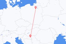 Flyg från Szczytno, Polen till Osijek, Kroatien
