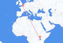 Flyreiser fra Entebbe, Uganda til Paris, Frankrike