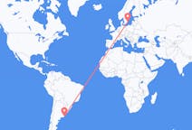 Flyreiser fra Mar del Plata, Argentina til Kalmar, Sverige