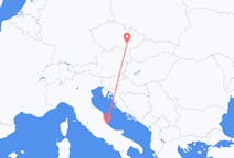 出发地 捷克出发地 布尔诺目的地 意大利佩斯卡拉的航班