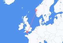 Flyrejser fra Sankt Peter Port, Guernsey til Bergen, Norge