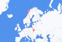 Vluchten van Lviv naar Bodø