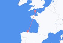 Flyrejser fra Santiago del Monte til Guernsey