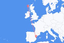 Flights from Barra, the United Kingdom to Valencia, Spain