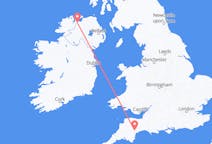 Flights from Derry, the United Kingdom to Exeter, the United Kingdom