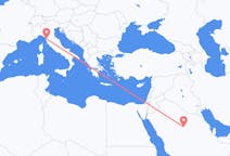 Voli from Al-Qasim, Arabia Saudita to Pisa, Italia