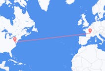 Flights from Washington, D. C. , the United States to Clermont-Ferrand, France