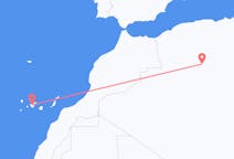 Vluchten van Ghardaïa, Algerije naar Tenerife, Spanje