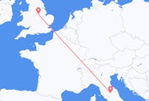 Flyreiser fra Nottingham, England til Perugia, Italia