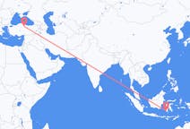 出发地 印度尼西亚望加錫目的地 土耳其阿马西亚的航班