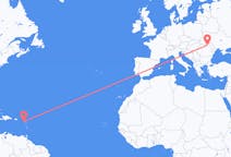 Flyrejser fra Nevis, Saint Kitts og Nevis til Suceava, Rumænien
