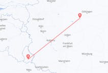 Vluchten van Luxemburg, Luxemburg naar Kassel, Duitsland