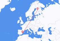 Voli from Alicante, Spagna to Kajaani, Finlandia