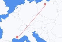 Flyg från Bydgoszcz, Polen till Marseille, Frankrike