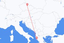 Fly fra Pardubice til Korfu