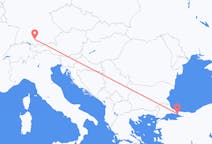 出发地 土耳其伊斯坦堡目的地 德国梅明根的航班