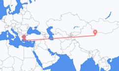 Flyrejser fra Dunhuang til Santorini