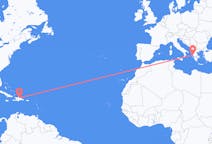 出发地 多米尼加共和国出发地 聖地牙哥目的地 希腊普雷韋扎的航班