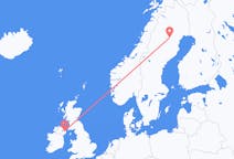 Flyrejser fra Arvidsjaur, Sverige til Belfast, Nordirland
