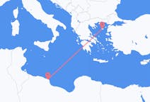 Flyreiser fra Misurata, til Lemnos