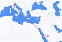 Flyg från Bisha, Saudiarabien till Perugia, Italien
