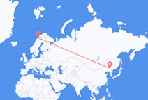 Flights from Changchun, China to Narvik, Norway