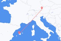 Flights from Palma de Mallorca, Spain to Salzburg, Austria