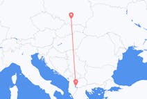 Flyrejser fra Ohrid, Nordmakedonien til Krakow, Polen