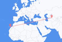 Flyg från Urgentj, Uzbekistan till Ajuy, Spanien