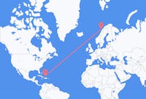 Flyreiser fra Providenciales, Turks- og Caicosøyene til Leknes, Norge