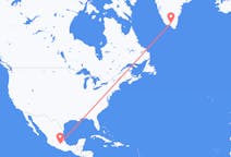 Flyg från Mexico City, Mexiko till Narsarsuaq, Grönland