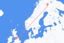 Vols de Manchester, Angleterre à Kittila, Finlande