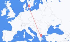 Vluchten van volos, Griekenland naar Malmö, Zweden