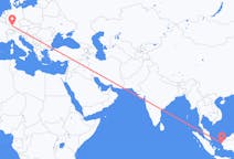 Flyg från Pontianak, Indonesien till Stuttgart, Tyskland