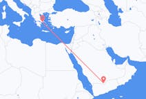 Flyreiser fra Sharurah, Saudi-Arabia til Athen, Hellas