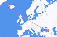Flights from Trabzon to Reykjavík