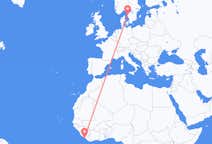 Flights from Monrovia to Gothenburg