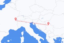 Vluchten van Belgrado, Servië naar Genève, Zwitserland
