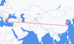 Flyreiser fra Yangzhou, Kina til Samos, Hellas