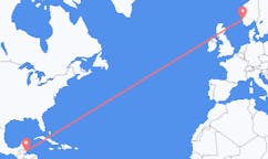 出发地 伯利兹丹格里加目的地 挪威海宁格松的航班