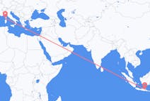 Flyrejser fra Surabaya, Indonesien til Ajaccio, Frankrig