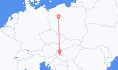 Vluchten van Hévíz naar Poznań
