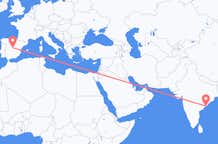 Flights from Visakhapatnam to Madrid