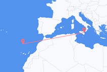 Flug frá Funchal, Portúgal til Catania, Ítalíu