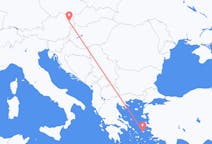 Flyreiser fra Vienna, Østerrike til Ikaria, Hellas